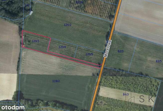 Działka siedliskowa 4344 m2, wydane WZ - Brochocin