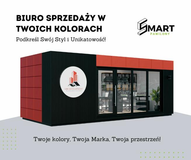 Kontener Biurowy Modułowy Handlowy 6x6 - Biuro Modułowe