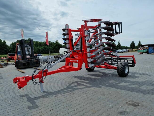 Brona talerzowa talerzówka 4m z wózkiem środkowym, Zabiel