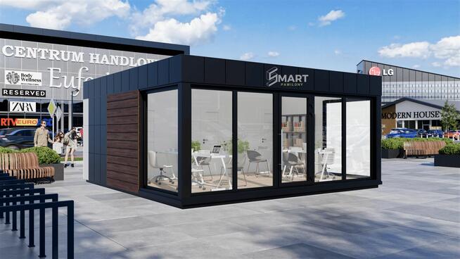 Biuro Modułowe Kontener Handlowy 6x6 SMART PAWILONY