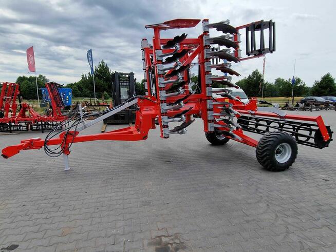 Brona talerzowa talerzówka 4m z wózkiem środkowym, Zabiel