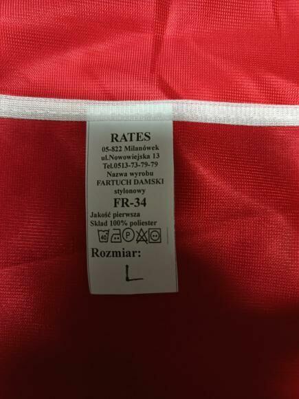 Fartuchy robocze firmy Rates.pl producent odzieży tel.513737