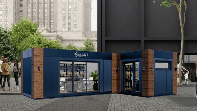 Pawilon Biurowy Kontener Handlowy 6x6 DLA DEWELOPERA