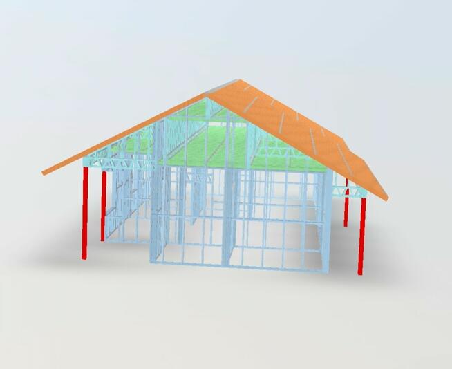 Domy, budynki gospodarcze, garaże w szkielecie stalowym