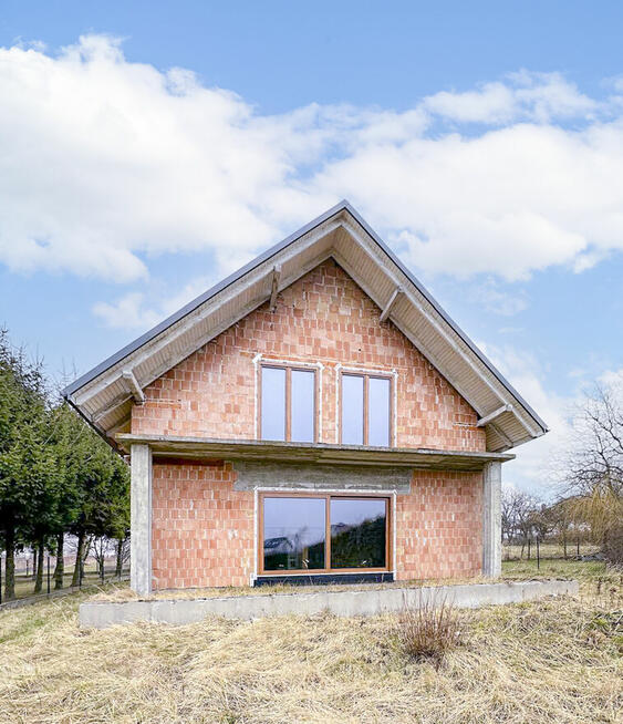 Dom 125m2, stan surowy zamknięty, duża działka 35ar, Dąbrowa