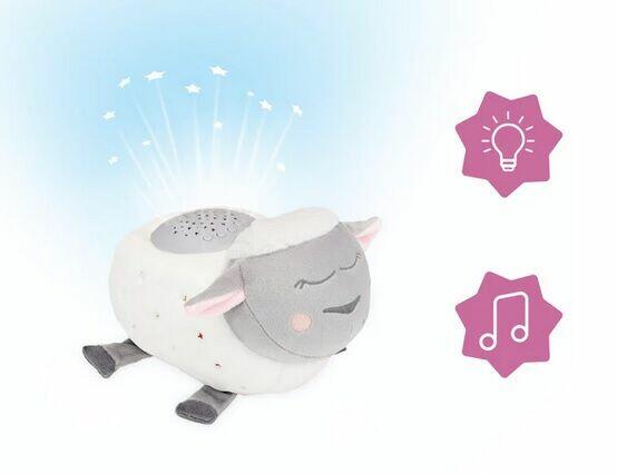 Lampka projektor Lulu Owieczka z muzyką Badabulle
