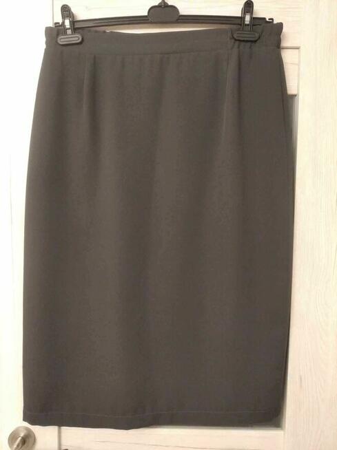 Spódnica midi grafitowa