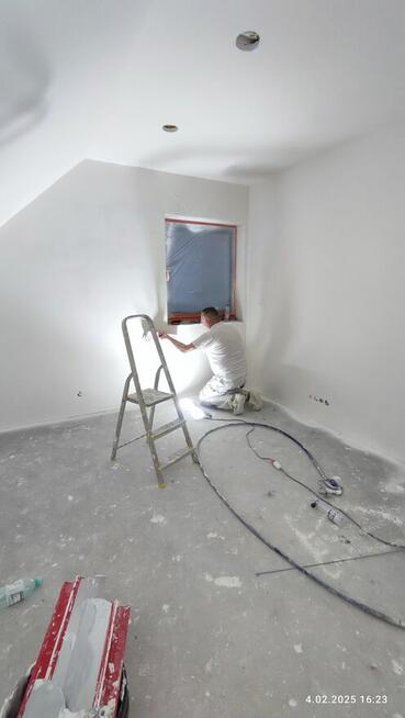 Szpachlowanie, malowanie natryskowe agregatem Olsztyn