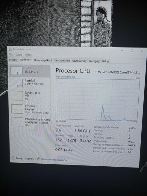 Komputer ACER VERITON EZ2740G i3-1115G4 11th 3.00GHz 16GB RA