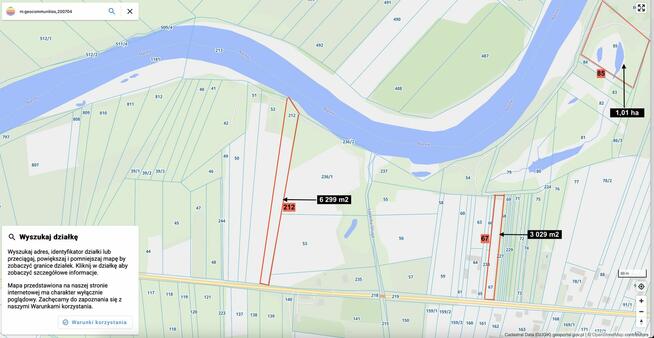 Atrakcyjna działka nad rzeką Narew - Szablak. Bezpośrednio