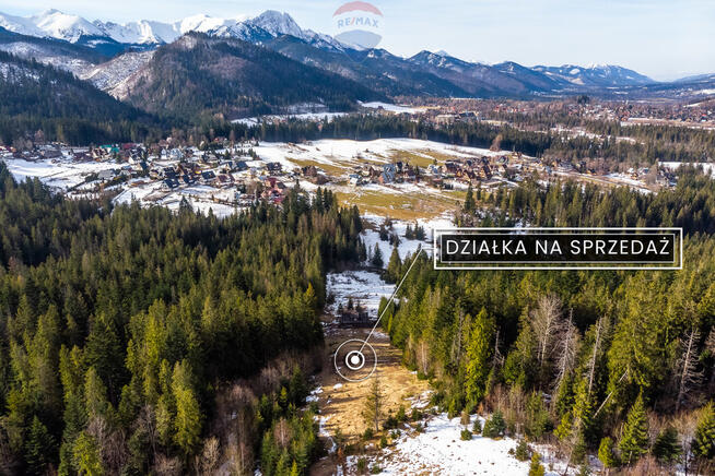 Zakopane Cyrhla - działka z widokiem na Giewont