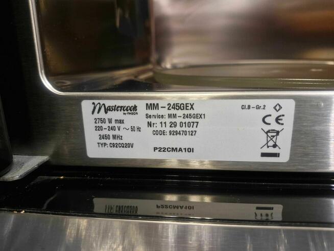 kuchenka microfalowa do zabudowy, MASTERCOOK, stan idealny