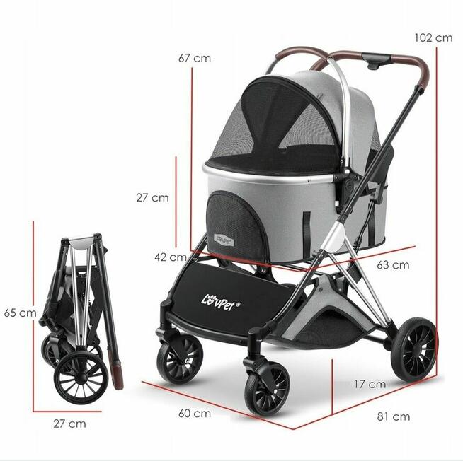 Wózek dla psa lub kota