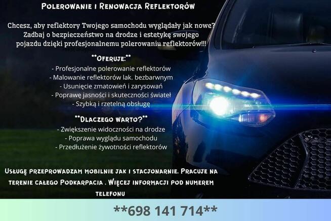 Polerowanie reflektorów samochodowych