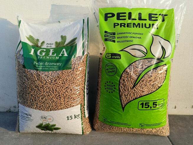 Pellet sosnowy En A1plus premium, buk Sosna transport winda