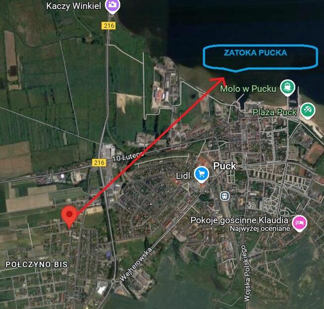 DOM WOLNOSTOJĄCY NIEDALEKO MORZA -Puck, okolice