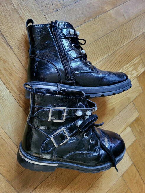 GLANY (36) Cool Club Czarne, ocieplane. Dł. wkł. 22,5cm