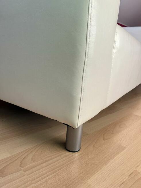 sofa biała ekoskóra IKEA