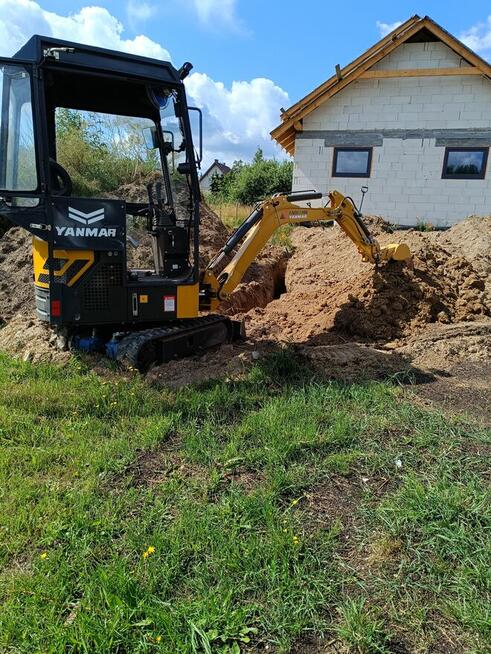 Minikoparka 1.5t wynajem Gdańsk i okolice