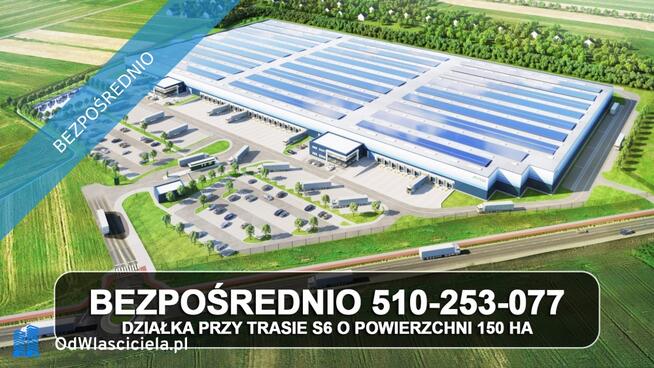 Działka 150 ha Godętowo gm. Łęczyce przy trasie S6