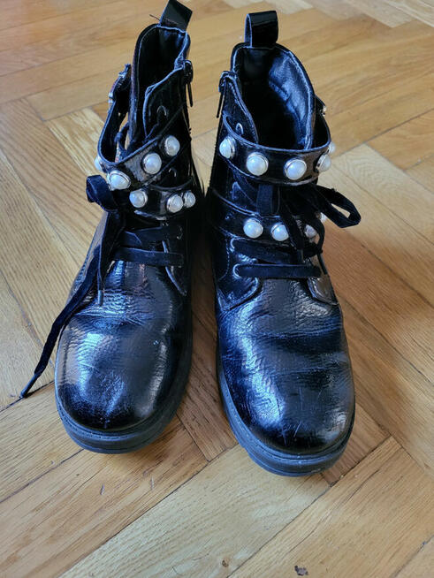 GLANY (36) Cool Club Czarne, ocieplane. Dł. wkł. 22,5cm