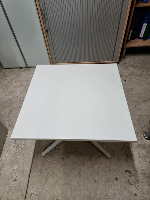 Stół biały kawowy NOVUS 60x60cm stoły do biur domu kuchni