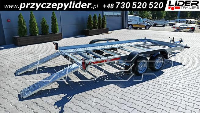 TM-360 przyczepa 400x180cm, Car Flat 4018/2 laweta do aut