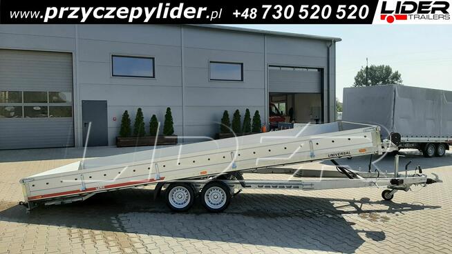 TM-385 przyczepa 593x215x30cm, Universal 6021/2 uchylna