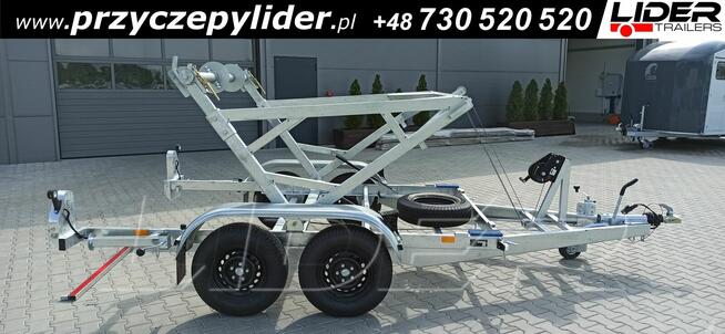 LT-185 przyczepa 305x180x170cm, kablowa do przewozu bębna