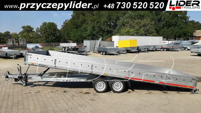 TM-385 przyczepa 593x215x30cm, Universal 6021/2 uchylna