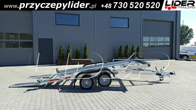 TM-360 przyczepa 400x180cm, Car Flat 4018/2 laweta do aut