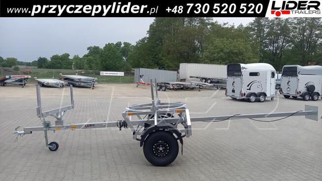 LT-180 przyczepa kłonicowa, dłużyca do przewozu rur drutu