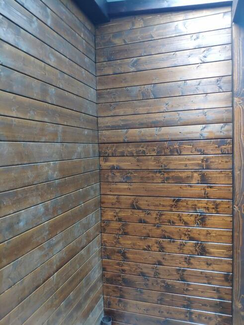 Drewniane tarasy, elewacje