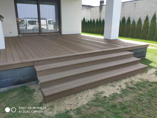 Drewniane tarasy, elewacje