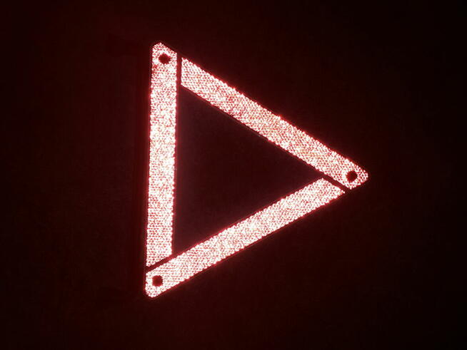 Trójkąty ostrzegawcze super stan