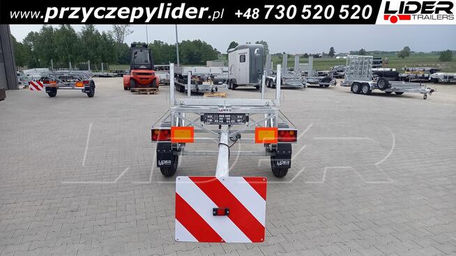 LT-180 przyczepa kłonicowa, dłużyca do przewozu rur drutu