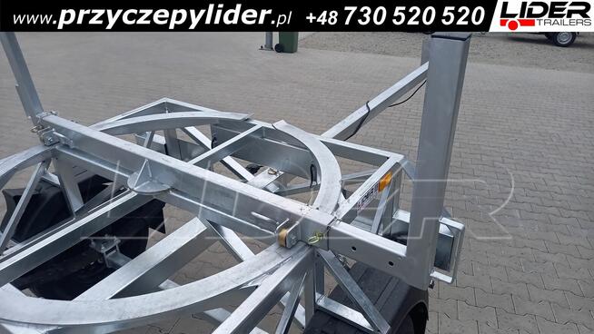 LT-180 przyczepa kłonicowa, dłużyca do przewozu rur drutu