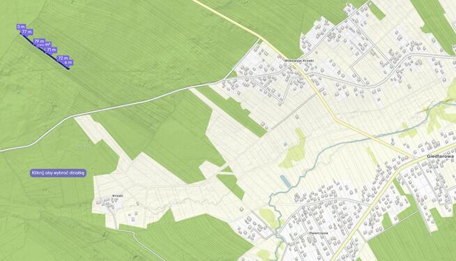 SPRZEDAM DZIAŁKI LEŚNE GIEDLAROWA.