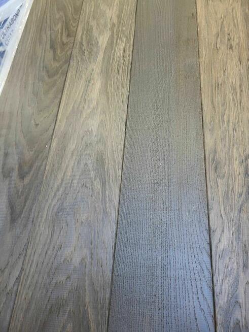 Deska Dąb wędzony /czarny surowy 15x130x600/1500mm