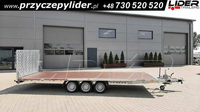 TM-383 przyczepa laweta 593x215cm, Universal uchylna
