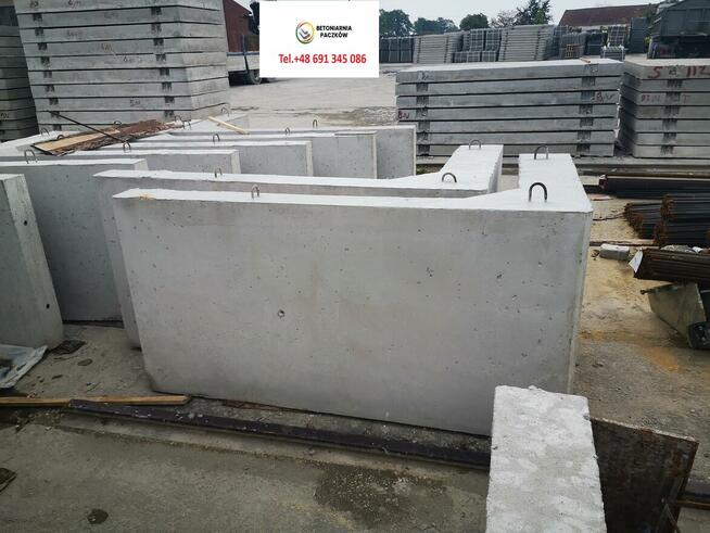 Beton, płyty drogowe, mury oporowe typu Li T