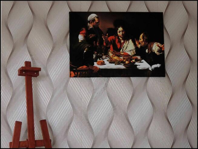 Obraz na płótnie - Caravaggio, Wieczerza w Emaus, 45x65cm