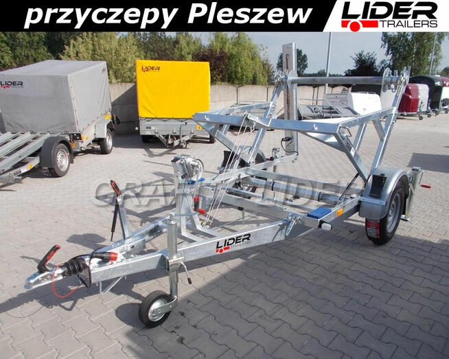 LT-011 przyczepa 230 x 140/150cm, kablowa do przewozu bębna