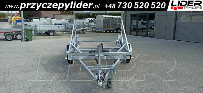 LT-185 przyczepa 305x180x170cm, kablowa do przewozu bębna