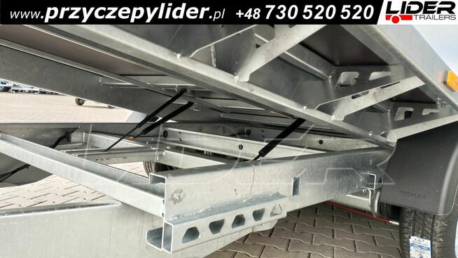 TM-373 przyczepa CarKeeper 460x203cm, laweta płaska uchylna