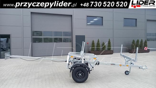 LT-180 przyczepa kłonicowa, dłużyca do przewozu rur drutu