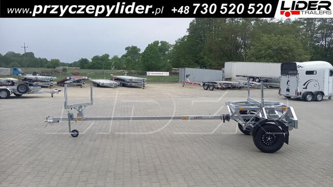 LT-180 przyczepa kłonicowa, dłużyca do przewozu rur drutu