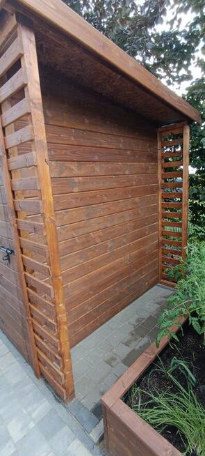 Drewniane domki, place zabaw, donice, płoty, pergole