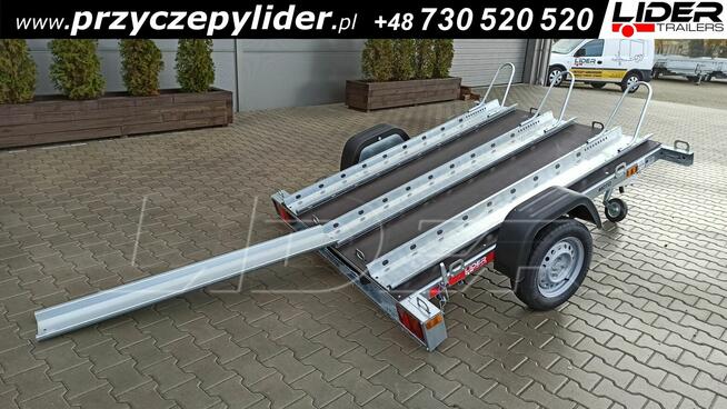 TM-364 przyczepa 200x155cm, MOTO 3 do przewozu 3 motocykli