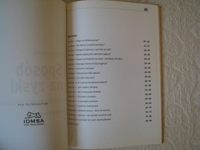 Hońdo Tomasz, Sposób na zyski czyli kontrakty terminowe